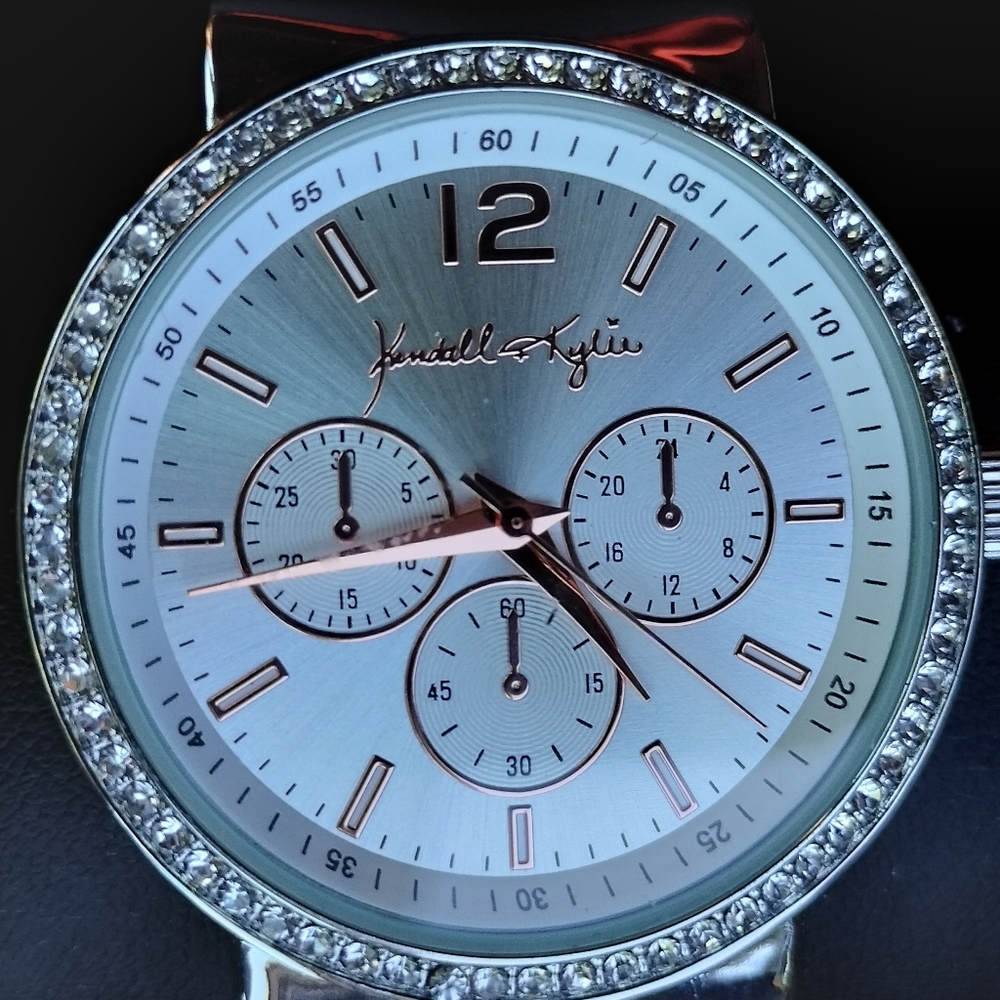 Kendall & KylieGlass Crystal Bezel Multi Chain Band Watch, 38mm